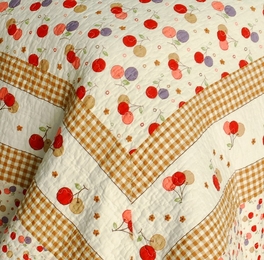 Blancho Bedding [Astral] Cotton 3PC Vermicelli-Quilted Printed Quilt Set (Full/Queen Size)