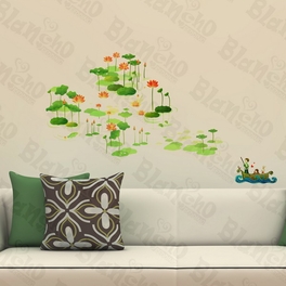 blancho bedding Attractive Lotus - Wall Decals Stickers Appliques Home D¨¦cor
