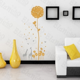 blancho bedding Autumn Deer - Hemu Large Wall Decals Stickers Appliques Home Decor 19.7 BY 27.5 Inches
