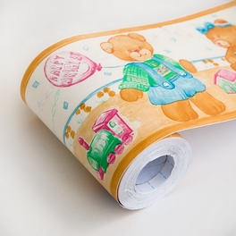 blancho bedding Balloon Teddy - Self-Adhesive Wallpaper Borders Home Decor(Roll)