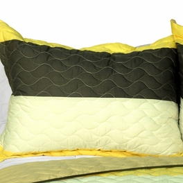 Blancho Bedding [Bathe In Sunshine] 3PC Patchwork Quilt Set (Full/Queen Size)