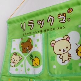 Blancho Bedding [Bear & Chicken] Green/Wall Hanging/ Hanging Baskets / Wall Baskets / Baskets (14*20)