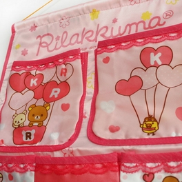 Blancho Bedding [Bear & Chicken] Pink/ Wall Hanging/ Wall Baskets / Hanging Baskets/ Baskets (14*22)