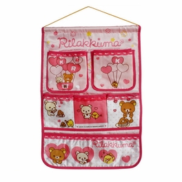blancho bedding [Bear & Chicken] Pink/ Wall Hanging/ Wall Baskets / Hanging Baskets/ Baskets (14*22)
