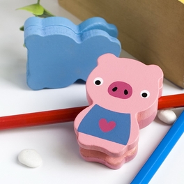 Blancho Bedding [Bear & Pig] - Card Holder / Wooden Clips / Wooden Clamps / Animal Clips