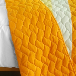 Blancho Bedding [Beautiful As It Is] 3PC Vermicelli-Quilted Patchwork Quilt Set (Full/Queen Size)