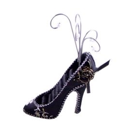 blancho bedding Beautiful Shoe Ring Display Bride Black