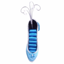 Blancho Bedding Beautiful Shoe Ring Display Dots Blue