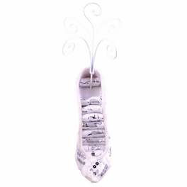 Blancho Bedding Beautiful Shoe Ring Display Princess White