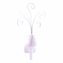 Blancho Bedding Beautiful Shoe Ring Display Sheer White