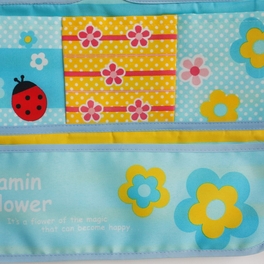 Blancho Bedding [Bee & Flowers] Blue/Wall Hanging/ Wall Pocket Wall Organizers / Wall Baskets (14*20)