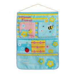 blancho bedding [Bee & Flowers] Blue/Wall Hanging/ Wall Pocket Wall Organizers / Wall Baskets (14*20)