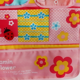 Blancho Bedding [Bee & Flowers] Pink/ Wall Hanging/ Wall Organizers / Wall Baskets / Baskets (14*20)
