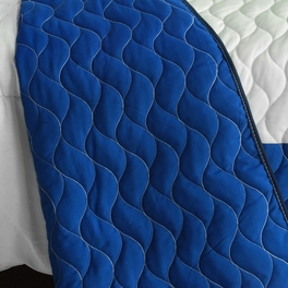 Blancho Bedding [Beginning] Vermicelli-Quilted Patchwork Geometric Quilt Set Full/Queen