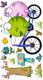 Blancho Bedding Bicycling 1 - Wall Decals Stickers Appliques Home Decor