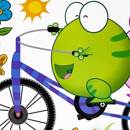 Blancho Bedding Bicycling 1 - Wall Decals Stickers Appliques Home Decor
