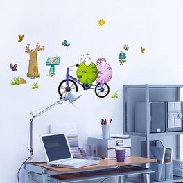 blancho bedding Bicycling 1 - Wall Decals Stickers Appliques Home Decor