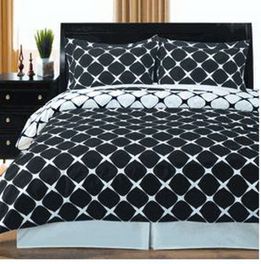 blancho bedding [Black & White] 2PC Bloomingdale Duvet Cover Set (Twin /Twin XL)