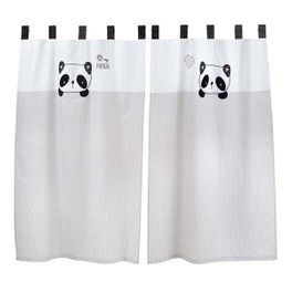 blancho bedding Black White Panda Collection Baby Bedding Accessory - Curtain
