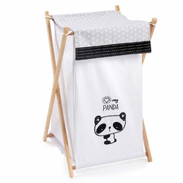 Blancho Bedding Black White Panda Collection Crib Bedding Set (3PC + 1 X Hamper)