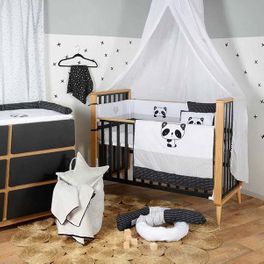 blancho bedding Black White Panda Collection Crib Bedding Set (3PC)