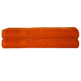 blancho bedding BLANCHO BEDDING 8 Piece Beach Towel 500 GSM 35 In x 70 In 100% Cotton High Quality Hotel Towel Set Outdoor Orange Color