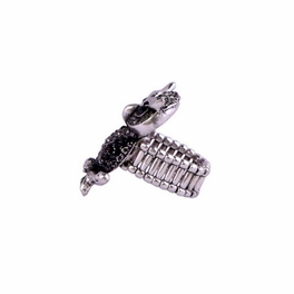 Blancho Bedding Charm Crystal Owl Ring (Gray)