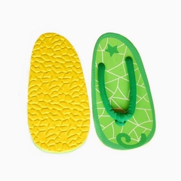 Blancho Bedding Green Cantaloupe Flip Flops Shoes
