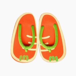 blancho bedding Stylish Carrot Womens Flip Flops