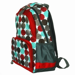 Blancho Bedding Blancho [Colorful Dots] Fashion Multipurpose Student School Bag / Backpack / Dayback - Polyester
