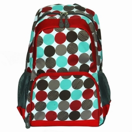 blancho bedding Blancho [Colorful Dots] Fashion Multipurpose Student School Bag / Backpack / Dayback - Polyester