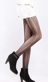 Blancho Bedding Blancho LZSA004-1 Sexy Black Sheer Floral Lace Stocking
