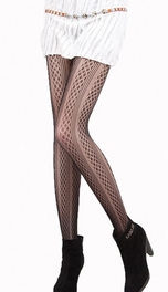 blancho bedding Blancho LZSA004-1 Sexy Black Sheer Floral Lace Stocking
