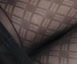 Blancho Bedding Blancho LZSA032-1 Sexy Black Sheer Plaid & Argyle Stocking