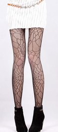 Blancho Bedding Blancho LZSA061-1 Sexy Black Sheer Cobwebbing Stocking