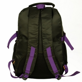 Blancho Bedding Blancho [Purple Zipper] Chic Multiurpose Backpack / School Bag / Dayback / Outdoor Backpack - Black
