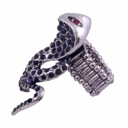 Blancho Bedding BLANCHO RING JEWELRY COBRA JEWELLERY BLACK