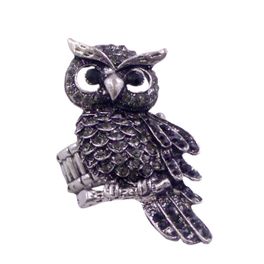 blancho bedding BLANCHO RING JEWELRY OWL JEWELLERY BLACK