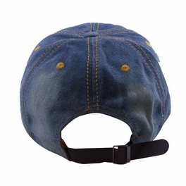 Blancho Bedding Blancho Women Fashion HOPE Rhinestone Studded Bling Adjustable Baseball Cap Denim Jean