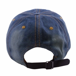 Blancho Bedding Blancho Women Fashion LOVE Rhinestone Studded Bling Adjustable Baseball Cap Denim Jean