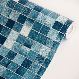 blancho bedding Blue Mosaic - Self-Adhesive Wallpaper Home Decor(Roll)