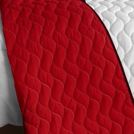 Blancho Bedding [Bonfire Heart] 3PC Vermicelli - Quilted Patchwork Quilt Set (Full/Queen Size)