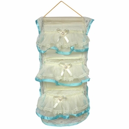 blancho bedding [Bowknot Bud Silk] Blue Lace/Wall Hanging/Wall Organizers / Hanging Baskets (10*20)