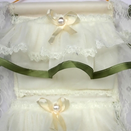 Blancho Bedding [Bowknot Bud Silk] Green Lace /Wall Hanging/ Wall Organizers / Wall Baskets /Baskets (11*20)