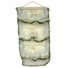 blancho bedding [Bowknot Bud Silk] Green Lace /Wall Hanging/ Wall Organizers / Wall Baskets /Baskets (11*20)