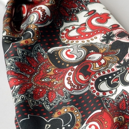 Blancho Bedding Brando Black Distinctive Stylish Paisley Pattern Fashion Soft Natural Silky Scarf/Wrap/Shawl(Large)