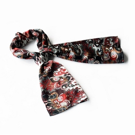blancho bedding Brando Black Distinctive Stylish Paisley Pattern Fashion Soft Natural Silky Scarf/Wrap/Shawl(Large)