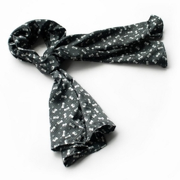 blancho bedding Brando Black Lovely Bowknot Design Natural Elegant Silk Scarf/Wrap/Shawl(Large)