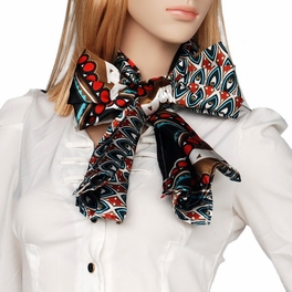 Blancho Bedding Brando Black Tone Fantastic Multi-Patterns Chic Natural Soft Silky Scarf/Wrap/Shawl(Large)