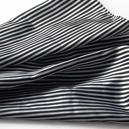 Blancho Bedding Brando Black & White Stripe Elegant Fashion Soft Natural Silk Scarf/Wrap/Shawl(Large)